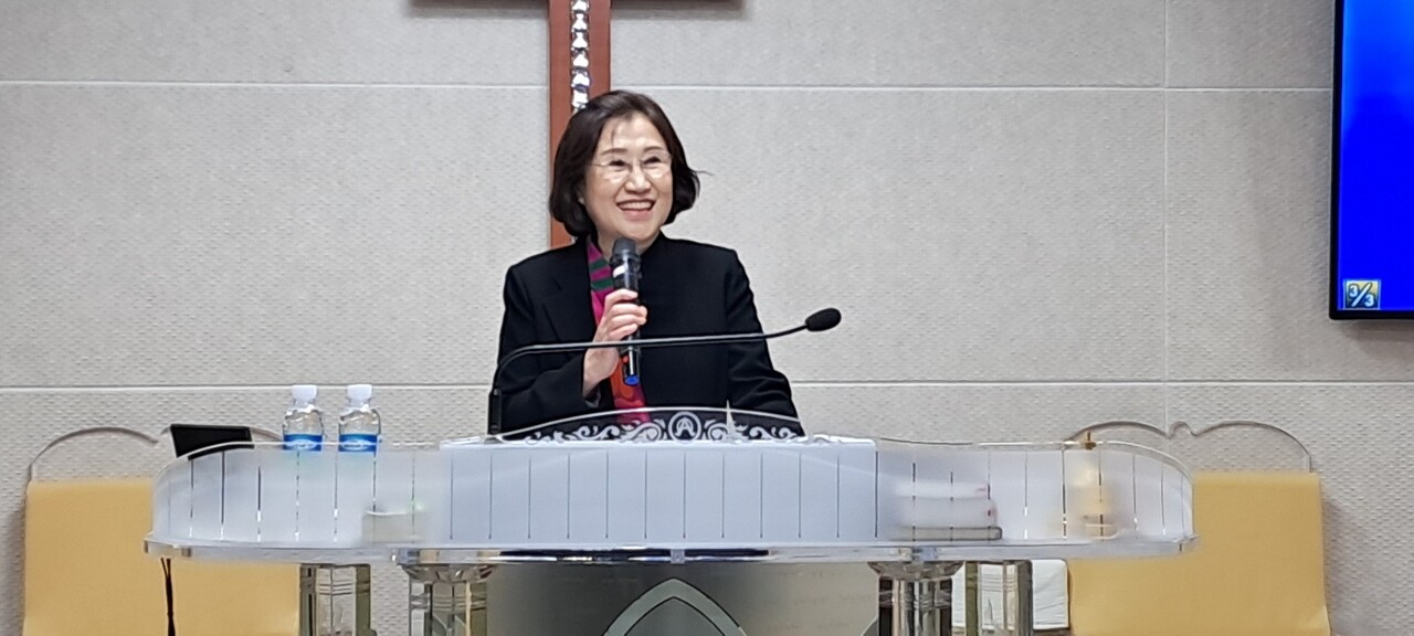 생명과 성령의 바람 일으키는 방주사랑교회 김신자 목사.