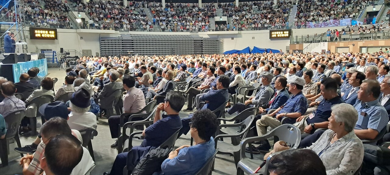 자교총 대회에는 130개 교단 산하 노회와 지방회 목사대표와 장로대표가 참석했다.
