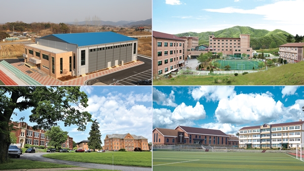 글로벌선진학교 음성·문경·펜실베니아 등 캠퍼스 정경.